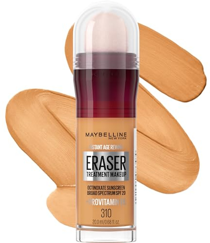 Maybelline Maybelline Instant Age Rewind Eraser Foundation mit LSF 20 und feuchtigkeitsspendendem Provitamin B5 310, 1 Stück 310 0,68 Unzen flüssig (1 Stück)