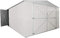 Box in Acciaio Zincato Casetta da Giardino in Lamiera 3.60 x 6.00 m x h2.30 m - 346 KG – 21 metri quadri (Bianco)
