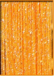 LIZHAYG Tenda a Fili Tenda a Fili Linea Argento Nappa Lucida 300 * 290 cm 100x200 cm Moda mantovana Soggiorno divisorio Matrimonio Decorazione Domestica Fai da Te Tenda a Frange(Orange,250x260cm)
