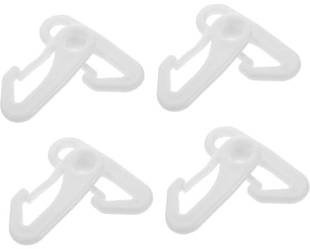 KOMBIUDA Flagpole Snap Clips Set of 8 Heavy Duty Nylon Flags Attachments Universal for Boat Garden Sports Field Flagpoles