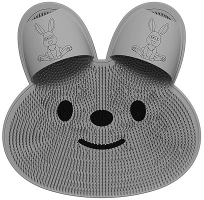 Noxtioanip Fußbürste, Foot Massager, Fußwäscher Fuss Wäscher Bath Massage Pad mit Rutschfesten Saugnäpfen, Back Scrubber, Fußwäscher Rutschfeste, Brush Shower, Fußschrubber, Entlastet müde Füße