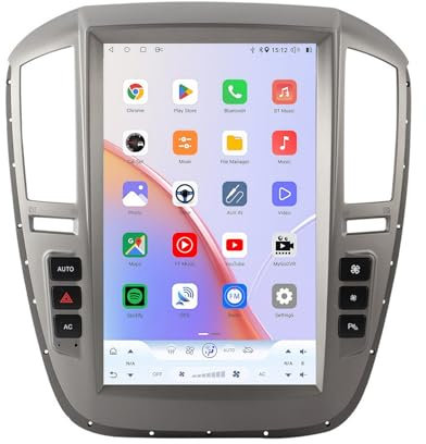 Autoradio Android 15 con navigatore satellitare per B-uick Boulevard, 12,1 touchscreen, lettore multimediale DVD con Carplay, autoradio, navigazione GPS, ricevitore FM BT, 5G-WiFi, HIFI, SWC, DSP, m