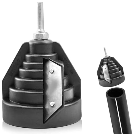 Herramienta de desbarbado de tubos, desbarbador manual, herramienta para biselar tubos, herramienta de desbarbado para tubos de 20, 25, 32, 40, 50 y 63 mm, tubos de PE, PVC, PPR y desbarbado