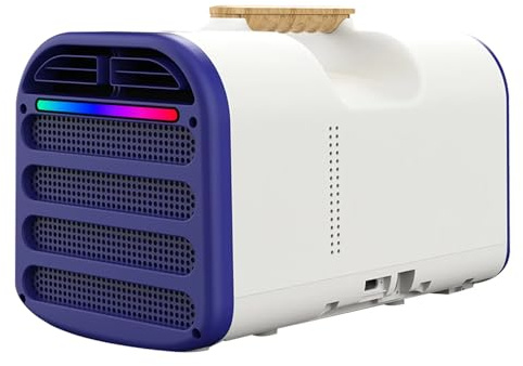 Aire Acondicionado portátil de 350 W, 4500 BTU de enfriamiento rápido,deshumidificador con Control Remoto, Control de Temperatura de 16-30 ℃, enfría Habitaciones de hasta 5-8 m²,for Dormitorio(White)