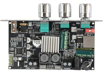 ZK-1001U BT5.3 Verstärkerplatine mit Höhen- und Bass-Anpassung, integrierter Boost-Schaltung, max. 15 m, unterstützt Audio-App-Steuerung