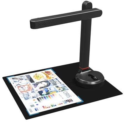 Scanner de Livres Automatique T101, Format A4 A3 Maximum, avec Lampe de Bureau Intelligente OCR LED, for Le Bureau et la Maison familiale,Flexibilité Ultime(SD-5000NC)