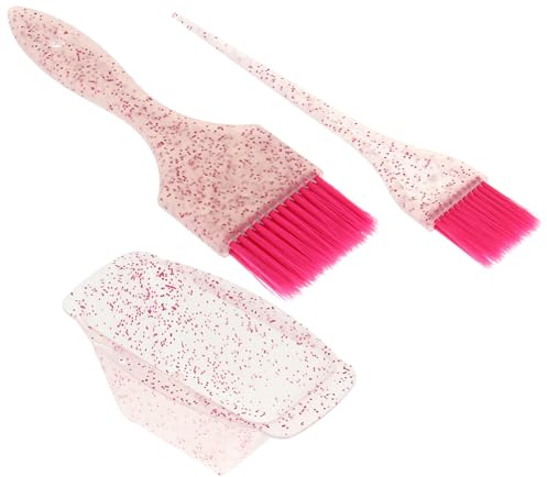COLLBATH Set de Bol de Teinture Cheveux Professionnel avec Brosse Souple pour Salon et Usage Domestique Accessoire Coiffure pour Application Uniforme de Coloration
