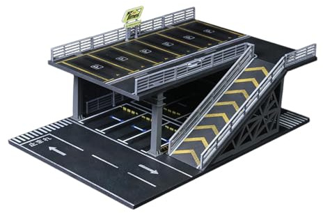 LeeQinersw Carcasa de Exhibición para Modelo de Coche Caja Expositora para Autos 1/64 Soporte para Diorama de Estacionamiento Vitrina para Garage de Simulación E, Style a