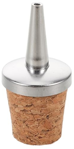 GARVALON Verseur de Bouteille Réduisant Le Gaspillage en Métal et Bois Amère Bouchon Design Polyvalent Accessoires pour Vin Adaptés aux Bars à Domicile et Distilleries