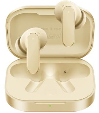 realme Buds Air 8 Auricolari Bluetooth, Cuffie Wireless ANC 55dB con Audio Hi-Res LDAC, 6 Microfoni per Chiamate, 58 Ore di Autonomia, IP55 Impermeabile, Bluetooth 5.4, Cuffie In-Ear per Sport, Oro