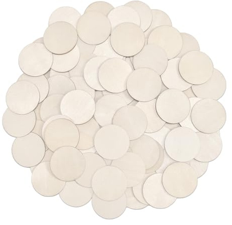 150PCS Wooden Circles for Crafts, 40mm Wooden Discs | Unfinished Round Wood Log, Blank Wood Slices Pieces for Wedding Decoration Crafts Painting DIY
