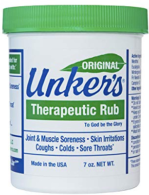 Unker's Unker's therapeutic rub 7 ounces, 7 Ounce