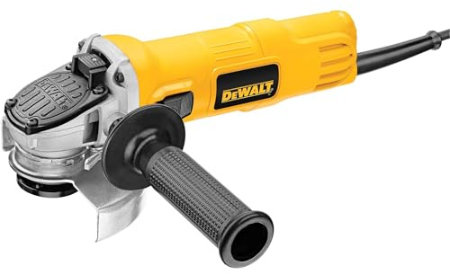 DEWALT Amoladora angular, protector de un toque, 4-1/2 pulgadas (DWE4011), amarillo, pequeño