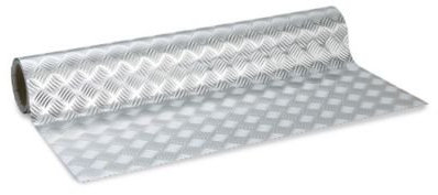 Lakeland Self Adhesive Cut To Fit Metallic Shelf Liner 45cm W x 1.5m L – Industrial Look Wipe-Clean