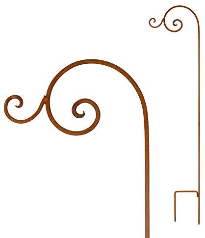 Gerry Laternenstab Stab Rankhilfe Rankstab Rost Deko Ampelhalter Halter Laterne Garten Gartendeko Stab Edelrost Beetstecker