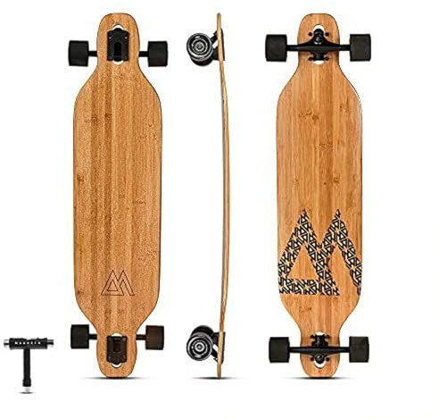 Magneto Longboard - Bambú Caer a través de Talla Longboard monopatín