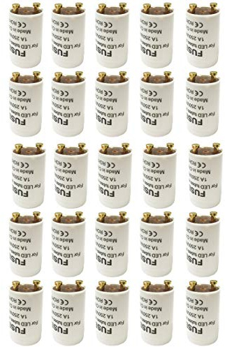 25 LED Starter Starterbrücke Dummy Umrüstung Starterbrück Überbrückung für T8 LED Röhre Leuchtstoffröhre 25er set
