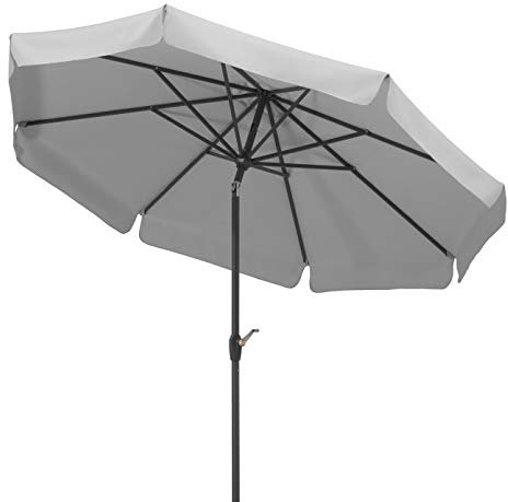 Schneider Sonnenschirm Orlando, silbergrau, 270 cm rund, 783-14, Gestell Alu/Stahl, Bespannung Polyester, 5.7 kg