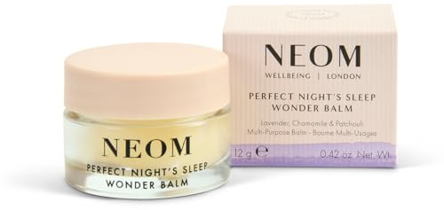 NEOM Perfect Night's Sleep Wonder Balm, 12g | Smoothing Moisture for Lips & Dry Skin | Lavender & Chamomile | Scent To Sleep