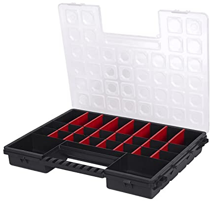 Werkzeugkoffer 385x283x50 mm | Organiser, Sortimentskoffer, Kleinteilemagazin, Sortimentsbox