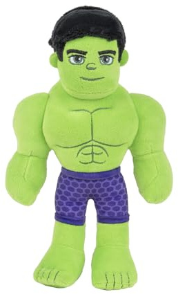 Spidey and His Amazing Friends SNF0082 Marvel's Friends-8-tum Little Plush Hulk barn ålder 3 up-leksaker med dina vänliga grannhjältar, multi, grön