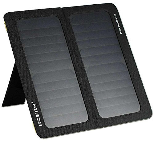 ECEEN - Caricatore solare per iPhone, 13 W, portatile, con cavalletto, per iPhone, smartphone, tablet, unità GPS, altoparlanti, fotocamere GoPro e altri dispositivi, kit di emergenza per campeggio