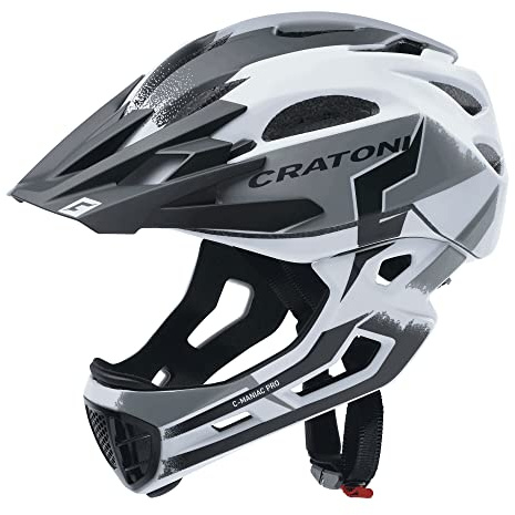 Cratoni C-Maniac Pro Helmet Weiß/Schwarz Matt M