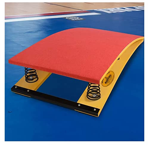 HAIXHX Sprungbrett Sprungbrett für Erwachsene und Jugendliche, Kunstsprungbrett für Sportverein/Kampfsport mit 4 extra hochelastischen Federn für Turner/Voltigieren/Übung (Color : Red)