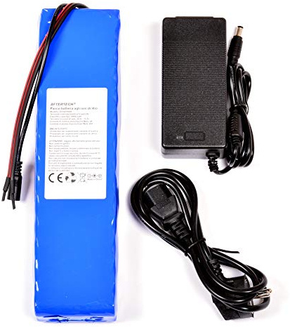 AFTERTECH PACCO BATTERIA PILA 24V 10Ah RICARICABILE AL LITIO 262x67x38mm 10000mAh 24volt 7s4p F2B3