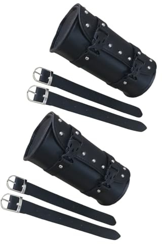 FELTECHELECTR 2 stücke Motorrad Werkzeugtasche, Motorrad Satteltasche,PU Leder wasserdichte Werkzeugtasche, Runde Sattel Taschen, Modische Aufbewahrungstasche, Schwarz