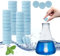 dellyy Confezione da 100 Pastiglie Lavavetri Auto, Pastiglie Lavavetri Concentrate, Liquido per Tergicristalli Auto 400 L, Pastiglie Lavavetri Multifunzione per Finestre, Specchi