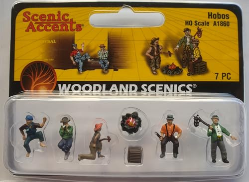 Woodland Scenics A1860 landmålare taklösa eldstad figurer spår H0 HO 1:87 hobos