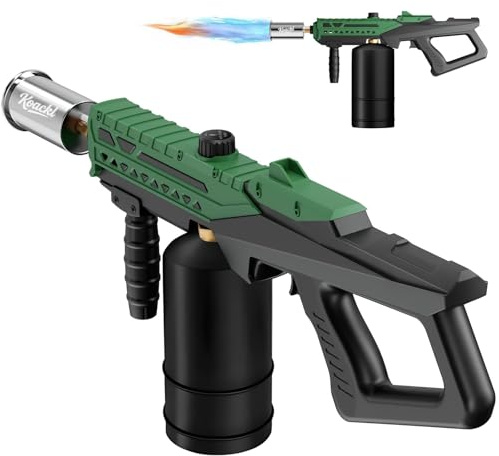 KOACKL Propane Torch Gun | Adjustable Flame Thrower Gun | Gas Welding Kits Blow Torch for Ooutdoor Welding, Campfire & Charcoal (Propane Tank Not Included)