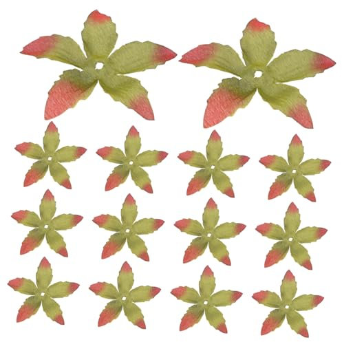 Hemobllo 100stücke Blumenkelche Leichte Stoffblütenkelche Für Künstliche Blumen Sepalen Für Bastelprojekte Und Dekorationen Herbstfarben