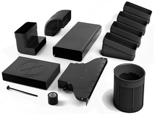 Elica KIT0199836, Kit di installazione dello scarico per modalità di ricircolo (uscita zoccolo), Black