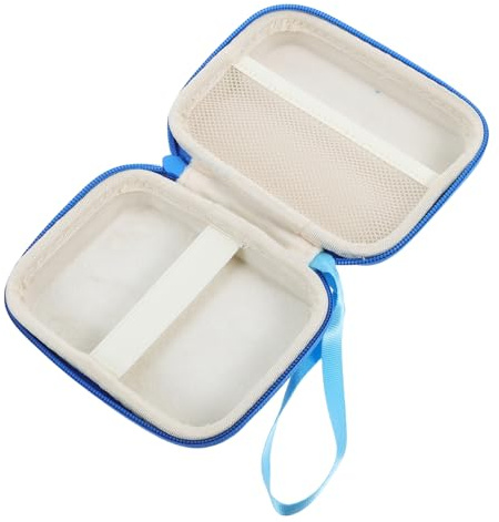BATHVEVE Étui de Transport Compact pour Glucomètre en Eva Fermeture Éclair, Pochette de Rangement Portable pour Voyage et Domicile