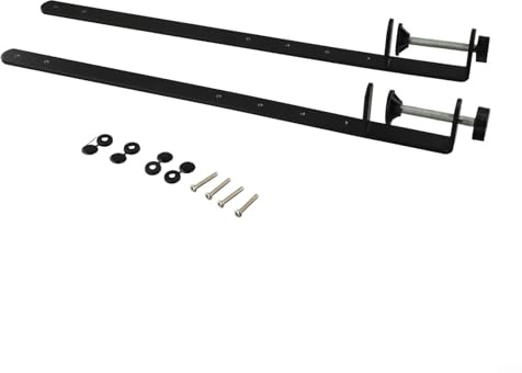 2 morsetti da scrivania estesi staffa di fissaggio per pannello forato staffa in metallo per configurazione di gioco ufficio soggiorno cucina funzionalità versatile posizione senza chiodi altezza 41,5