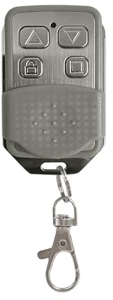 433MHz Shutter Key Fob, Universal Rolling Code Garage Door Remote Control | 4 buttons metal frame,wireless remote control,electric gate opener, automatic garage key,security replacement for garage door