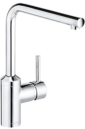Kludi 42 819 05 77 Chrome L-Line DN 10 Kitchen Sink Tap with Fixed Spout - Grey