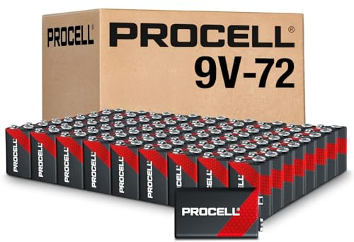 PROCELL Duracell Duracell PC1604BKD09 Alkaline-Manganese Dioxide Battery, 9V (Case of 72)