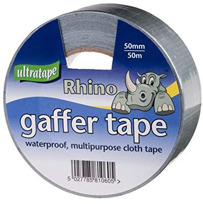 50MM X 50M Silver Cloth Tape RHINO
