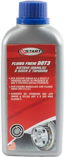 Start Fluido per Freni DOT 3 per sistemi Idraulici a Disco e Tamburo Anche con ABS, antislittamento 250ml