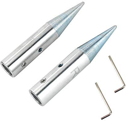 QZATACAEN 5/8 (16mm) Spindeladapter rechts und links für Tischschleifer Polierscheiben Schleifmaschinen Gewindespindel Adapter