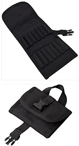 Patronenetui für Büchsenmunition für die Jagd, Drückjagd mit Sicherheitsschlaufe und Gürtelbefestigung der Patronentasche für 14 Patronen