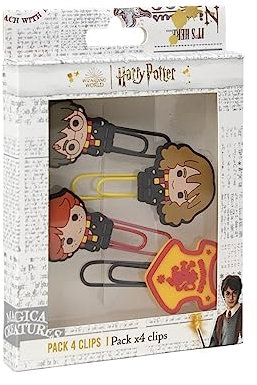 Harry Potter Clips große Büroklammern Geschenk (4er Set)