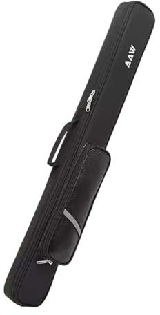 Ronyme Billard-Pool-Queue-Etui mit Reißverschluss-Schutz, Verstellbarer Schultergurt, Tragetasche, Aufbewahrungstasche für Sport, Snooker, Outdoor, Schwarz