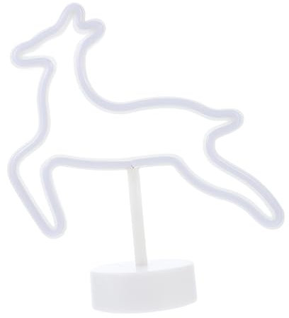 OSALADI Weihnachten Rehkitz LED Dekoleuchte Formschöne Nachtlicht für Party Warmes Licht für Wohnzimmer Schlafzimmer Büro