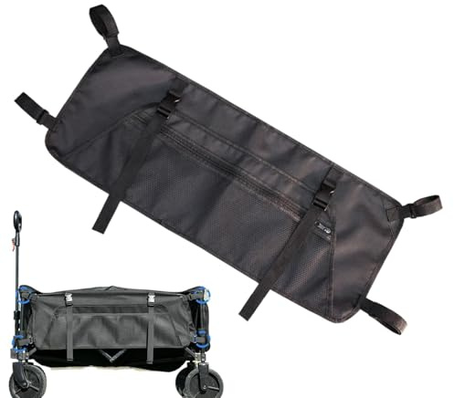 Lnhgh Vikbar sidovagn sidoficka, hopfällbar vagn sidoficka, kapacitet 600D Oxford trädgårdsvagn, sidoväska, barnvagnsorganisatör, förvaringsväska,