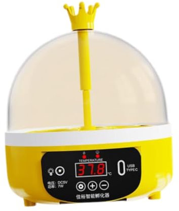 F Fityle Oeufs Incubateur Digital Volent Turner Egg 8 œufs Couverture Transparente Couvre d'oeufs Hatching Machine d'éctreuse pour Pigeon, Automatique