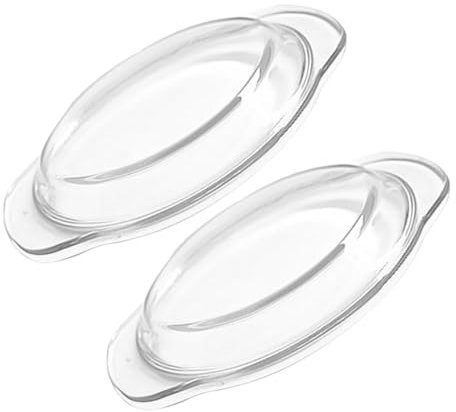 POPETPOP 2 Piezas Tapa de cristal para horno microondas. cubrir para microondas Tapa a prueba de aceite de horno de tapa antisalpicaduras para Vidrio Transparent